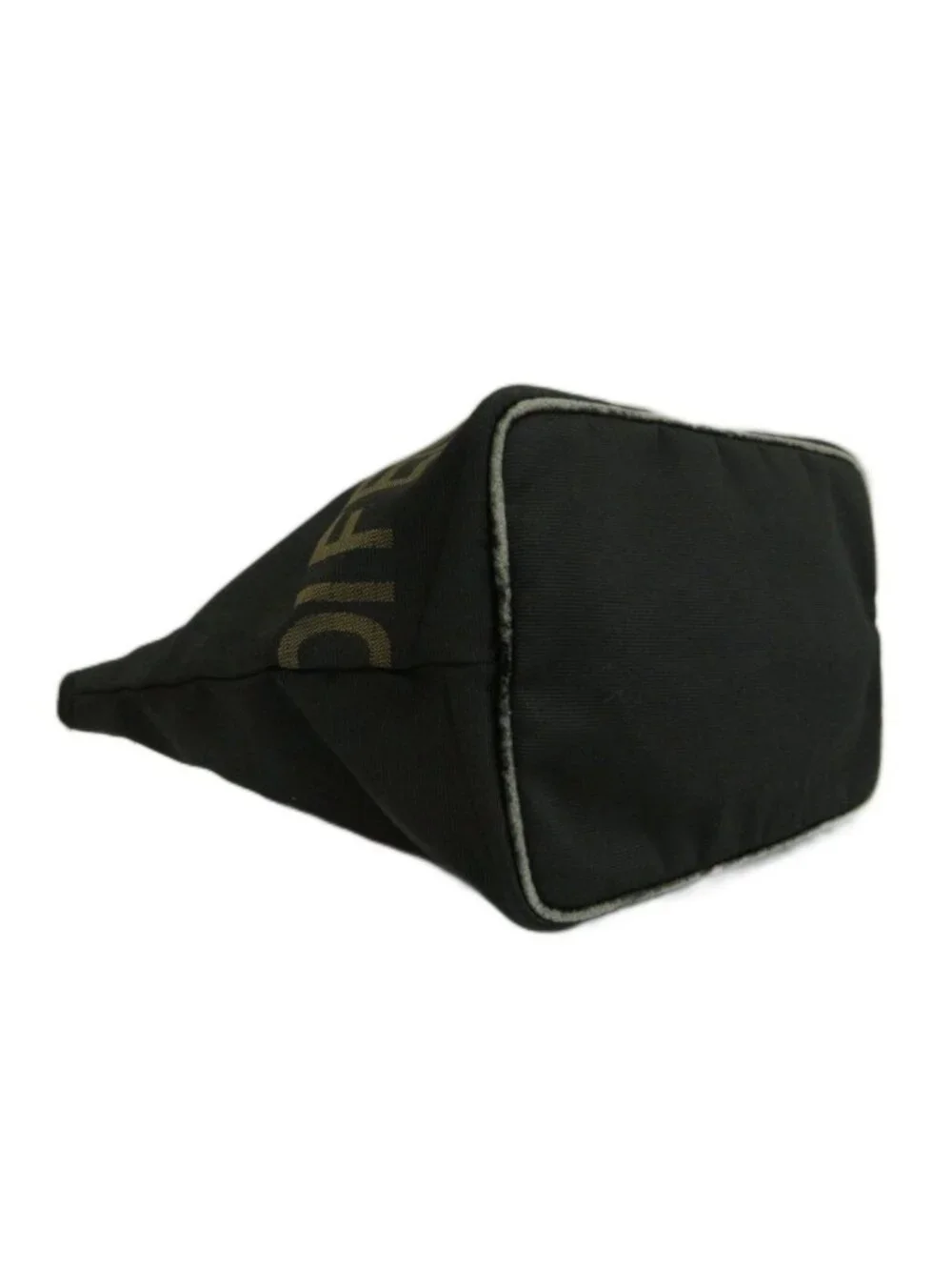 Fendi Vintage Mini Tote Bag Nylon Logo Black